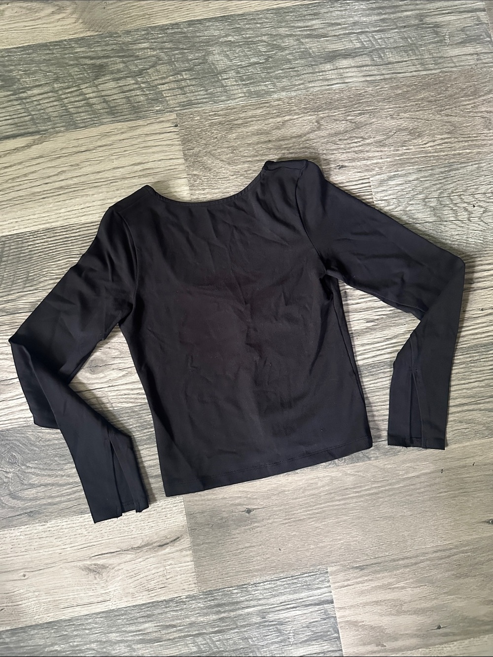 Madewell NWT ballet scoop back Long Sleeve Women's Top black size small